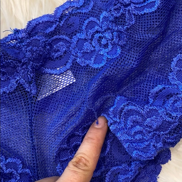 Frederick's Hollywood Blue Lacey Underwear Sz XXL - Picture 3 of 6